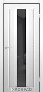Двери Korfad Aliano AL-02 Super Pet аляска 800*2000  зеркало графит двухстороннее