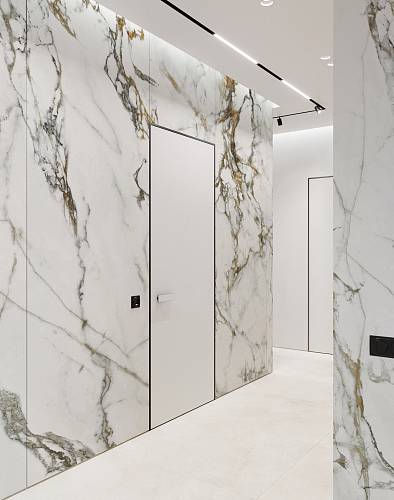 Панель HDF Framex FW 0-F-1-M Marble Oro Gold H3 мм KG (1000*2750 мм)