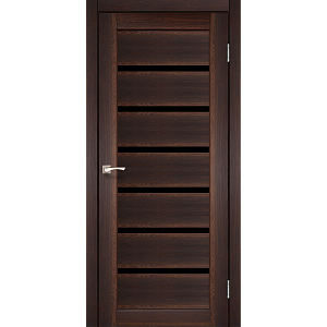 Двери Korfad Deluxe Porto Deluxe PD-01орех 0,60х2 стекло бронза