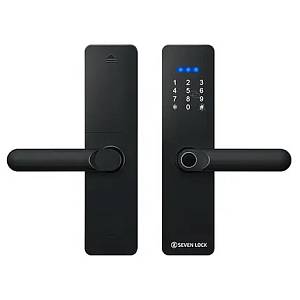 Розумний замок SEVEN LOCK SL-7740BF ЧОРНИЙ  (Врізна частина 5050)