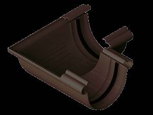 Водосточная система Альта Профиль угол желоба 120-145° коричневый ПВХ (д.125мм) (8шт/уп)