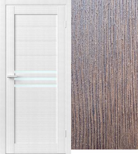 Дверь Art Door  ART 10.14 Палермо  (800х2000мм.) ПВХ пленка, стекло сатин