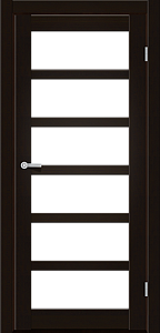 Дверь Art Door ART 08.02 венге (800х2000мм.) ПВХ пленка, стекло сатин