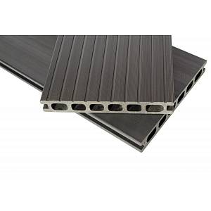 Террасная доска Holzdorf Classik шовная графит (24*162*2400мм)