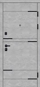 Двері Вхідні Булат К-61 мод 528/198 Мрам темн/Бетон снежный (Securemme) 950права СДн