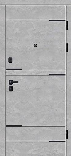 Двері Вхідні Булат К-61 мод 528/198 Мрам темн/Бетон снежный (Securemme) 950права СДн