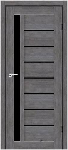 Дверне полотно LONDON StilDoors Дрим вуд (800*2000) ПВХ, стекло черное