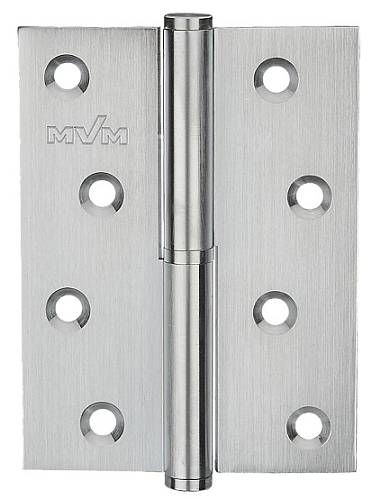 Петля MVM  разъемная врезная B-100 L(100*75*2,5мм) левая MC матовый хром (латунь)(шт)(1 петля в 1уп)