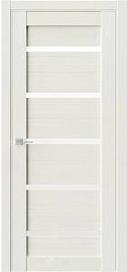 Двері  міжкімнатные FDC (QD) модель RE1 800х2000 Duplex, lacobel Аляска ЛС білий