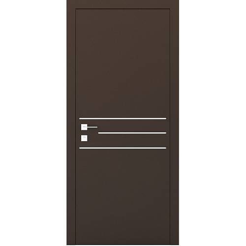 Дверь Родос Prima 3G RAL 8014 (800*2000) окрашенная, глухая