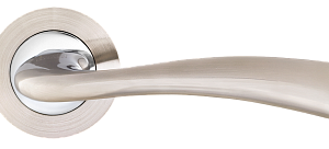 Ручка дверная MVM Z-1259 SN/PC матовый никель/полирован. хром