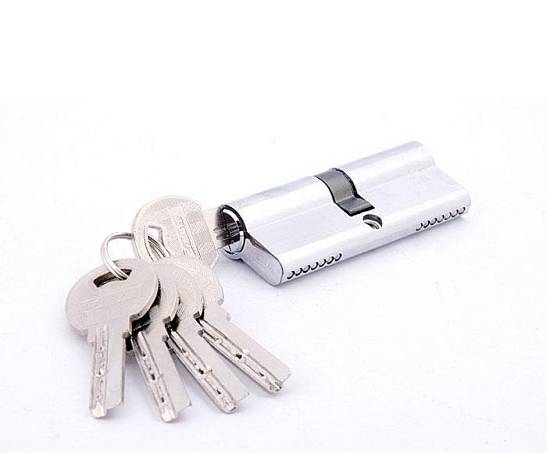 Цилиндр  для замка Cometa 60 (30+30) CP хром кл./ключ Ск