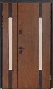 Двері Вхідні Булат Термо Хаус Мод706/431 Дуб бронза/Вулична білий атласний 1200*2050 права СЧ