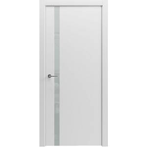 Дверь Гранд Paint-6 белая матовая ( 700х2000х 38)окрашеная  глухая вставка зеркало