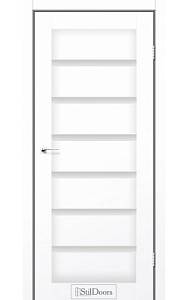 Дверне полотно FLORIDA StilDoors Белый кристал  (800*2000) ПВХ, стекло сатин