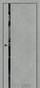 SUMMIT City Line Express (800 х 2000, Бетон Чикаго, Чорне скло, Звичайна кромка)