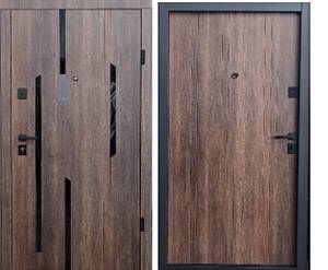 Двері вхідні Optima Mirage (850/950*2040) Дуб табак/Дуб Табак