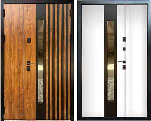 Двери Входные Магда тип 16 модель MG 720.1/ Дуб золотой. метал Белое дерево 1200 (улица)