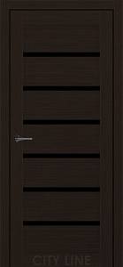 BROOKLYN City Line Express (900 х 2000, Венге Класик, Чорне скло)