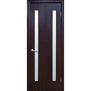 Дверне полотно Новий стиль Вера венге 3D (600*2000) экошпон, стекло сатин
