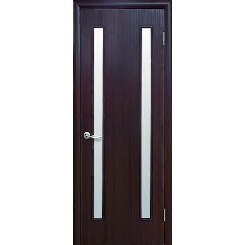 Дверне полотно Новий стиль Вера венге 3D (600*2000) экошпон, стекло сатин