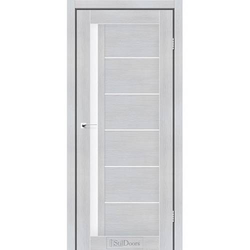 Дверне полотно SOFIA 800 х 2000, Кремове Дерево, Сатин білий