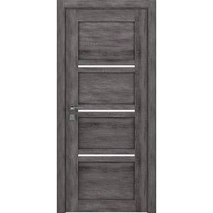 Дверь Rodos Quadro дуб шале графит (800*2000) полустекло