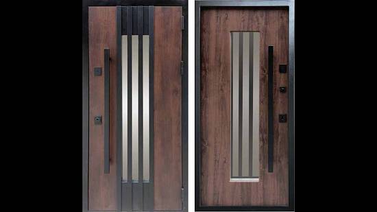 Двері Вхідні Магда тип 16 модель MG 902 Дуб кантрі мет/140 Супермат. біл. 860,960 (квартира)