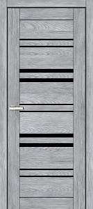 Дверь  Doors Smart С017 Дуб Лофт (800*2000) ПВХ, черное стекло)