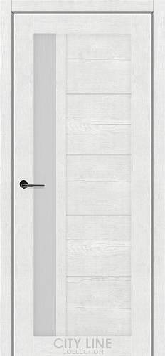 Дверне полотно BRUNO City Line (700 х 2000, Рустік Авіньйон Білий, Сатин білий)