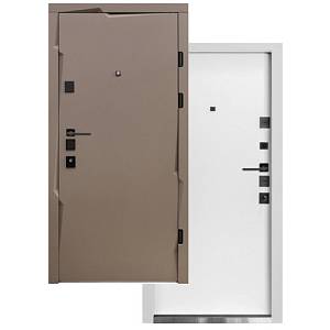 Двери Входные Магда тип 13 модель MG 300 Мусонное дерево софт/Емаль белая 860,960 (квартира)