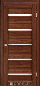 Двери Korfad Porto РR-02 орех  0,80х2 стекло сатин белый
