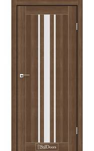 Дверне полотно ARIZONA StilDoors Орех золотой  (800*2000) ПВХ, скло сатин