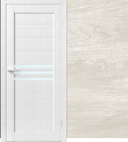 Дверь Art Door  ART 10.14 латте  (800х2000мм.) ПВХ пленка, стекло сатин