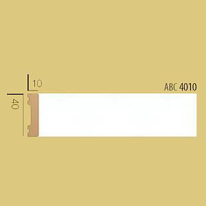 Молдинг Decolux ABC 4010 белый 40*10*2400мм (70шт/уп)
