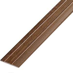 П-6(227)-16 Порог Омис (28мм) стыковочный рифленый каштан (1800мм)