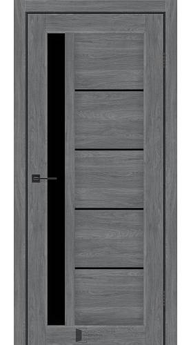 Дверне полотно КДФ GRAND бук графіт скло чорне 800*2000