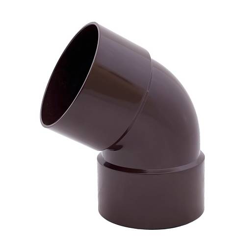 Коліно двухмуфтовое Д 100/60 ° Profil (009 A) коричневе (40 шт.)