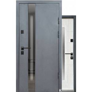 Двери Входные Магда тип 4 модель 146 815 метал Белое дерево структура 860,960 улица