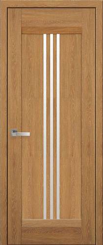 Дверне полотно Новий стиль Рейс дуб янтарный (800*2000) Нано Флекс стекло сатин