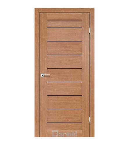 Дверь межкомнатная Darumi Leona Дуб натуральный (800*2000) стекло черное(Ск_Д)