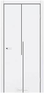 Дверне полотно LOFT INTRO Stildoors 800 х 2000, Білий мат, Чорний +звичайна  кромка