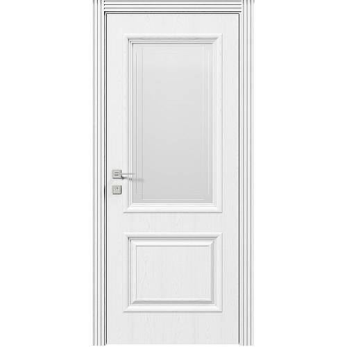 Дверь Rodos Avalon полустекло ( 0,80 х 2,0)  белое матовое