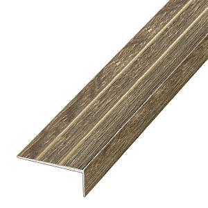 П-3(324)-24 Порог Омис (20*25мм) лестничный рифленый дуб капучино (1800мм)