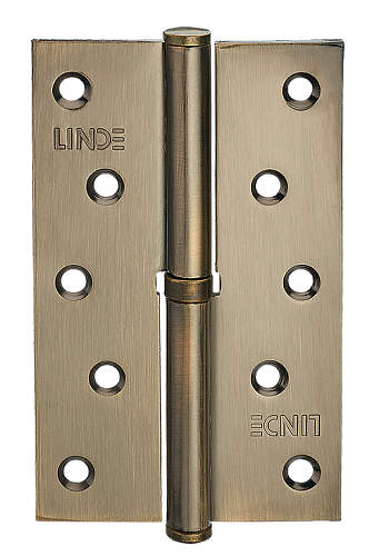 Петля MVM H - 120 L AB (125*75*2,5мм) левая старая бронза (1 петля в уп)