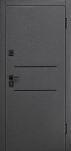 Двері вхідні Форт Нокс Гранд Матовий цинк сірий 7024+молдинг/мат.цинк сірий 7024 950 ліва
