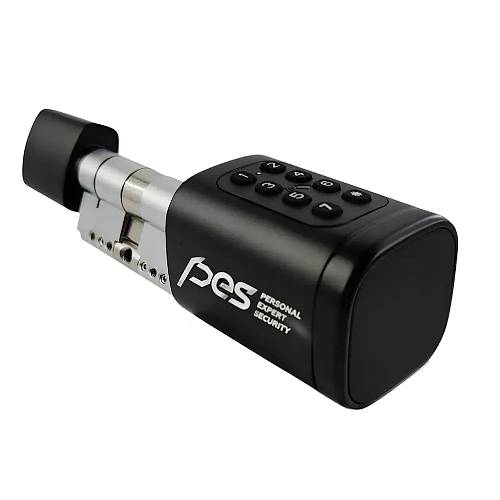Pes Cylinder 3 з клавіатурою та сканером відбитків пальця чорний 90 мм 50*40 Т
