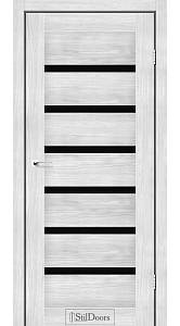 Дверне полотно FLORIDA StilDoors Сандал (800*2000) ПВХ, стекло черное (СК)