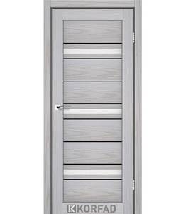 Двери Korfad Florence FL-02 РР  серая мадрина 800*2000 сатин белый
