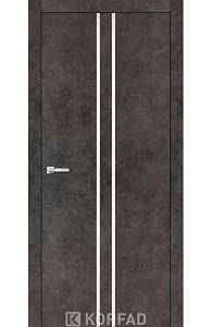 Двери Korfad ALP-02 Лофт бетон 800х2000 Алюминий